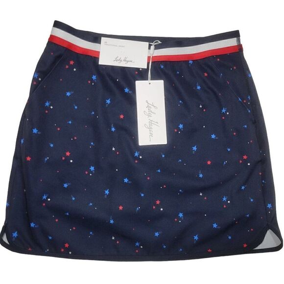 Lady Hagen Golf Skort Women Size XS UPF 50 Stars Patriotic Pull On Skirt NEW - Picture 1 of 13